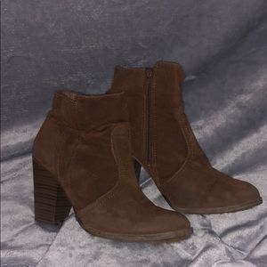 Brown Ankle Booties - Size 9